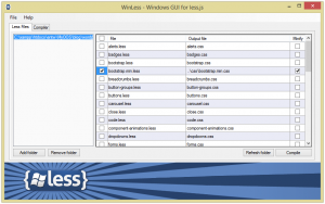 WinLESS ist eine LESS-GUI für Windows. 